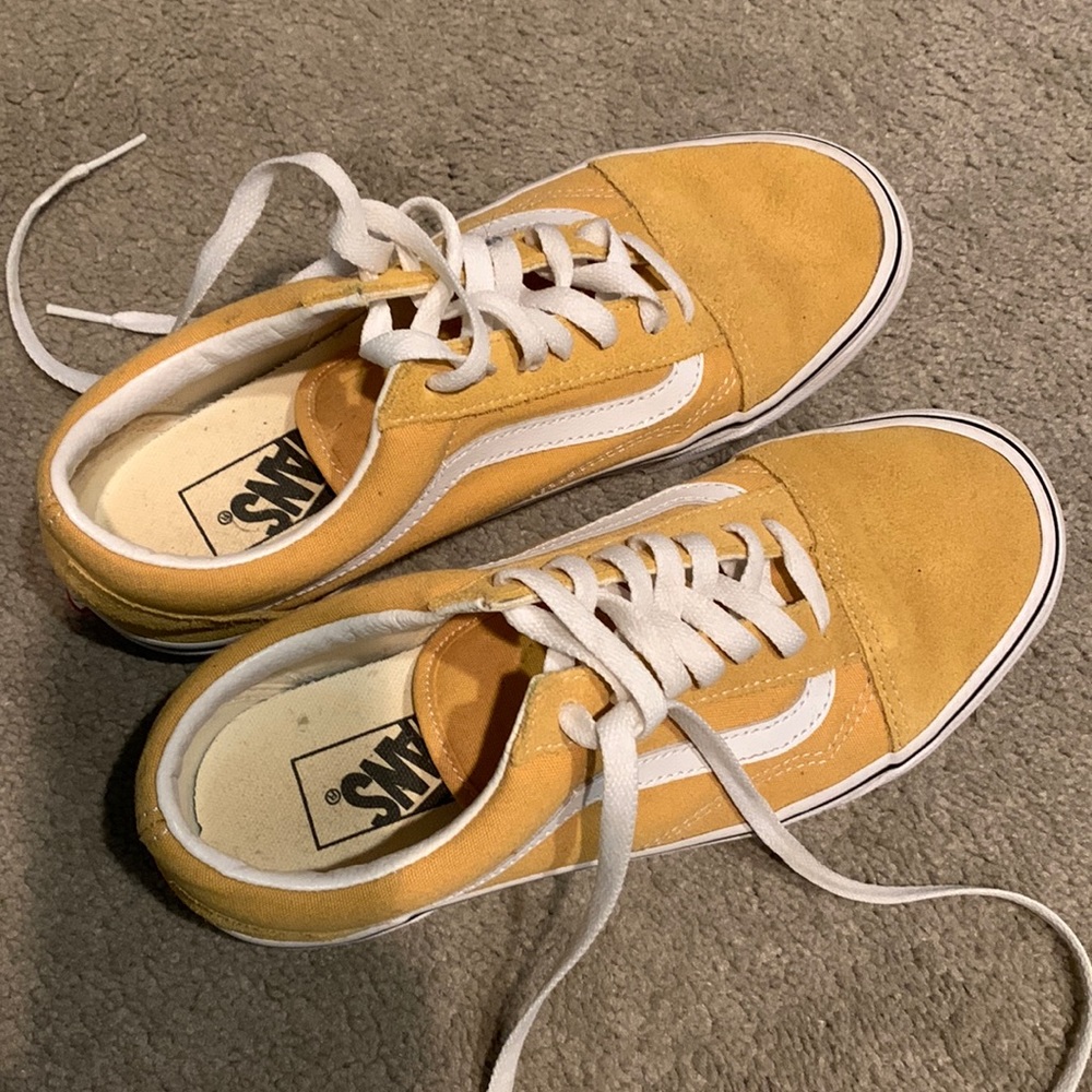 Yellow Vans - gently worn